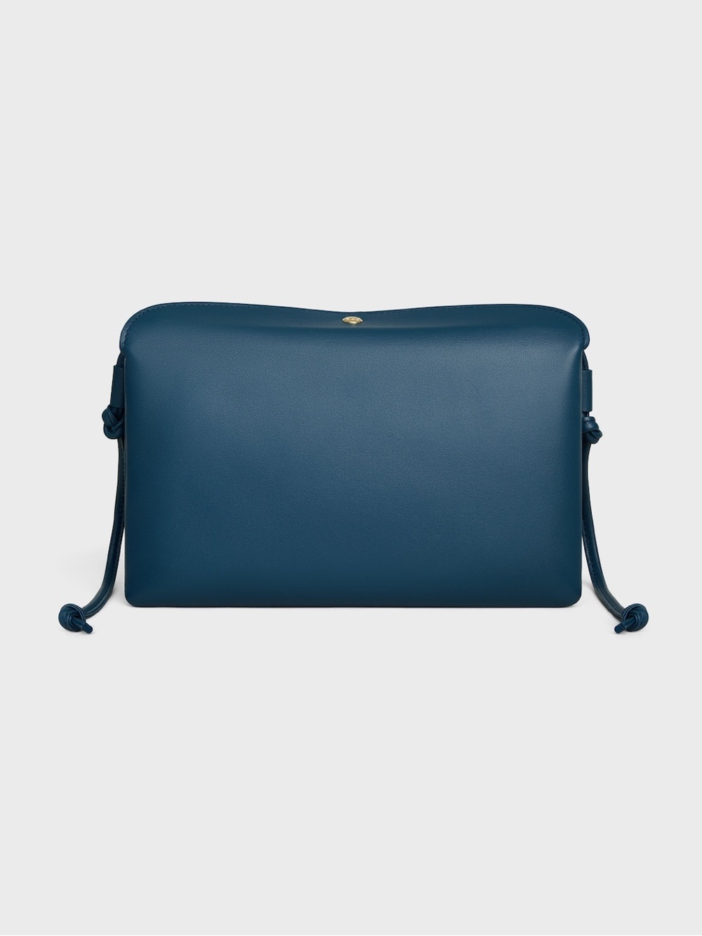 Celine New Trio Blue Leather Messenger Bag with Gold Logo - Picture 2 of 12